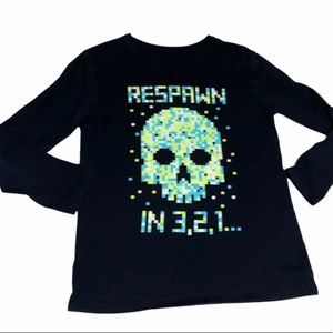 Children’s Place Minecraft T-Shirt Black Size XXL